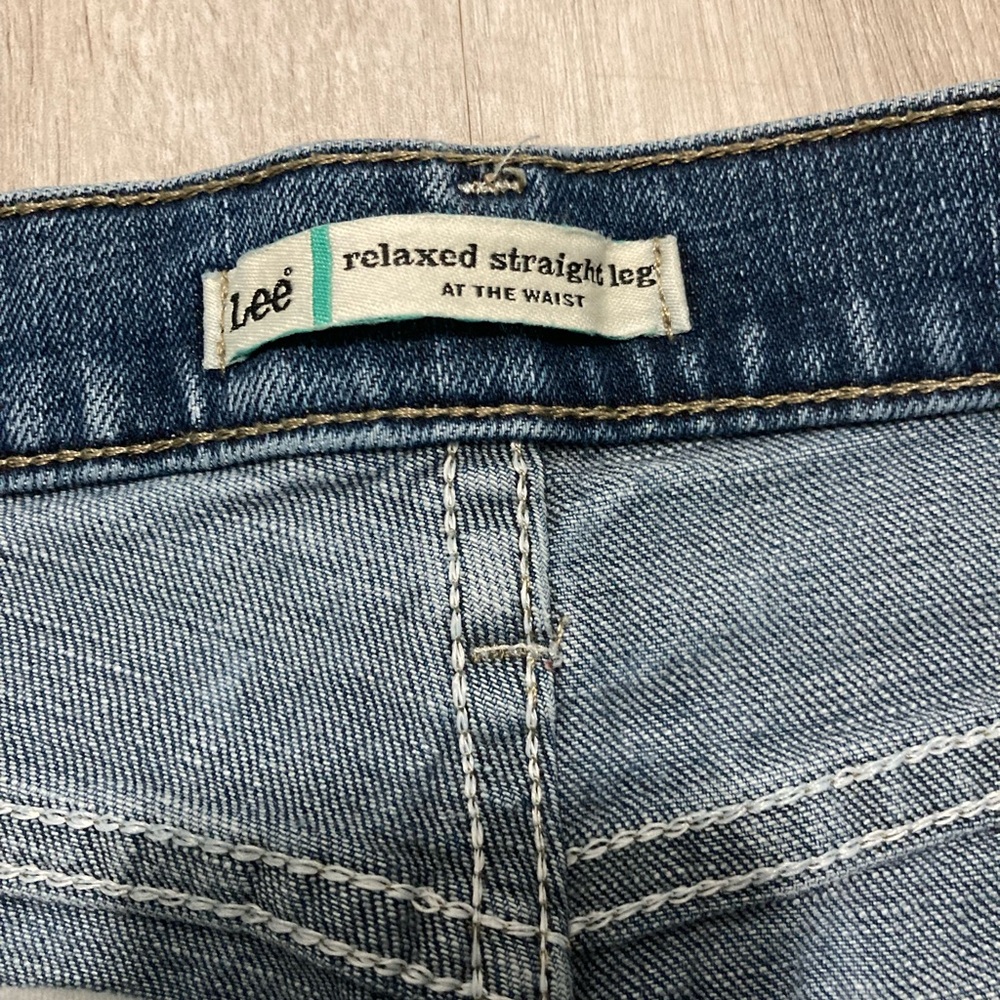 Lee Relaxed Straight Leg Classic Blue Women's Jeans Waist 30 - Picture 4 of 14